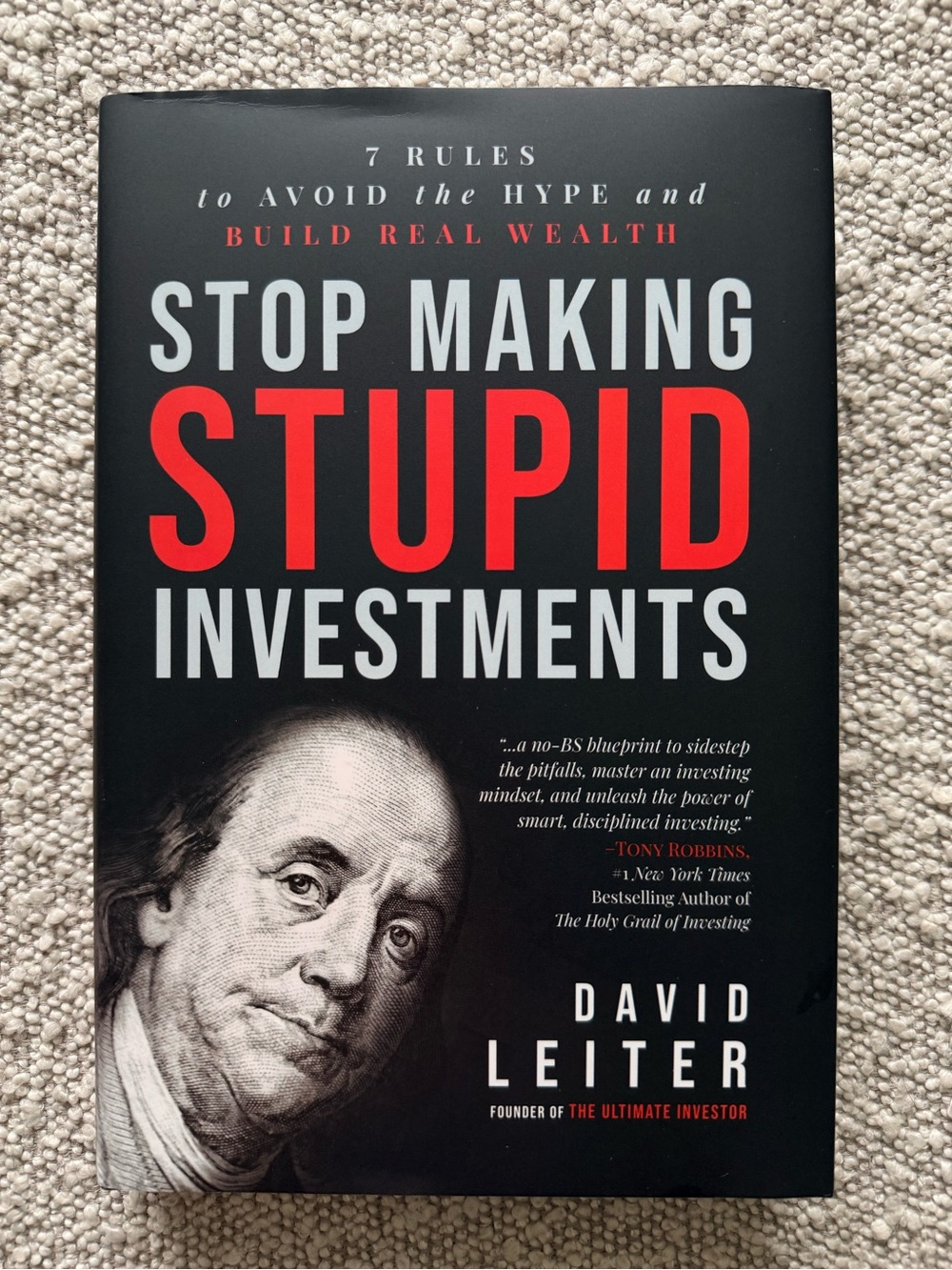 Stop Making Stupid Investments David Leiter Hardcover 2026 NEW Investing Wealth